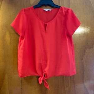 Red blouse